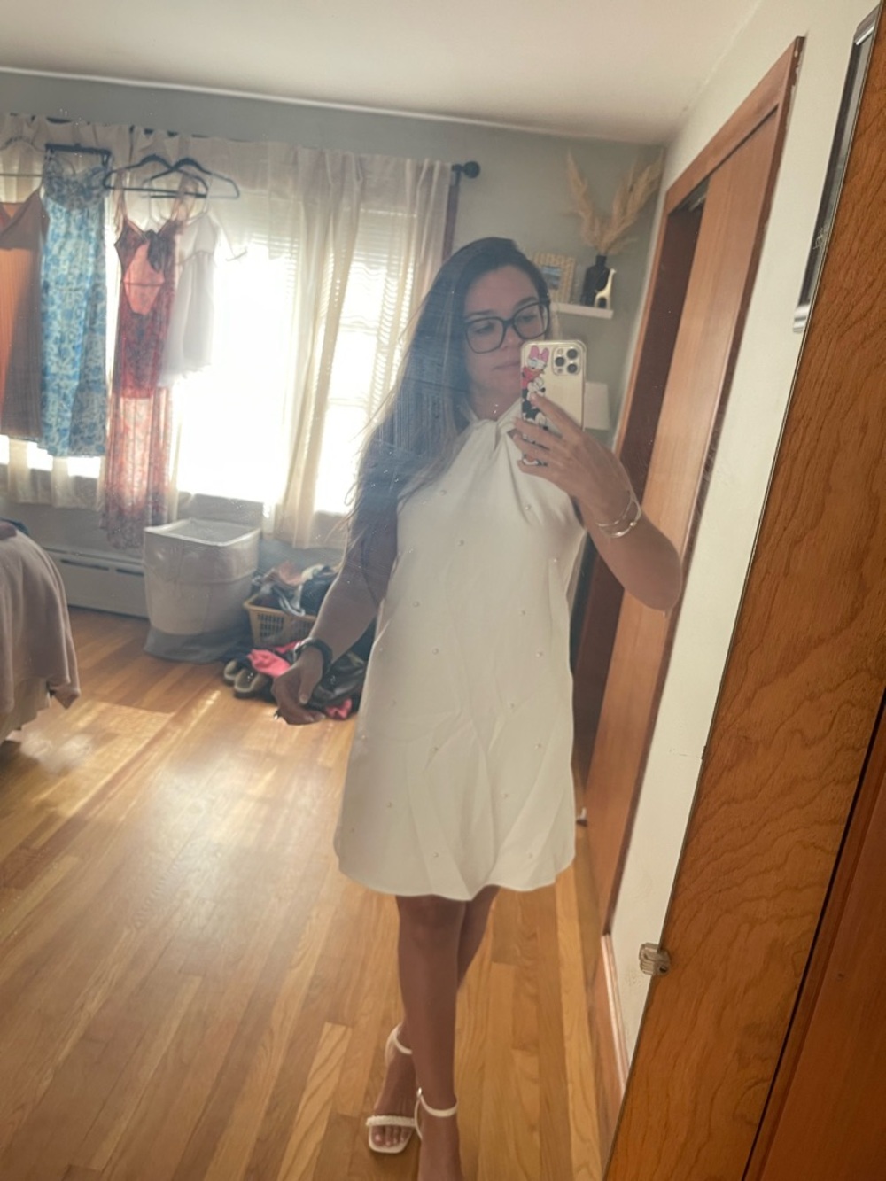 SHEIN White Halter Mini Dress - Picture 4 of 5